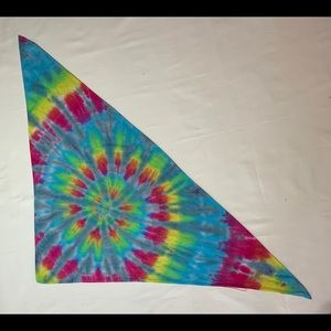 Tie dye triangle bandana mask